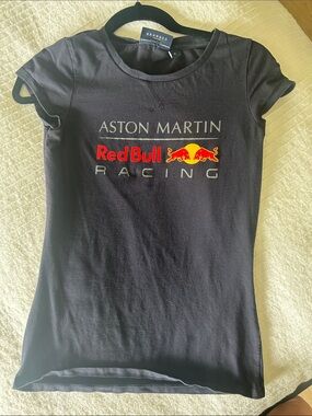 Aston Martin Red Bull Racing Black Logo Tee